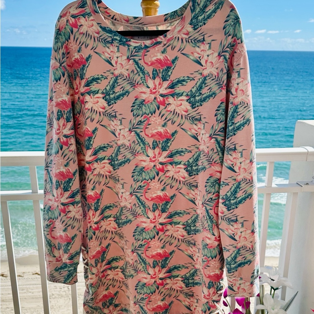 BILLY T FLORAL LONG SLEEVE DRESS